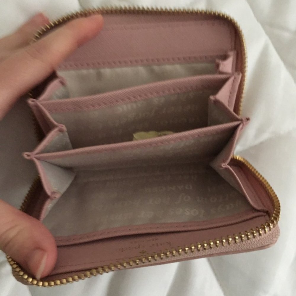 kate spade pink Hartley Lane Cassidy Letter Initial Wallet M nwot - Picture 13 of 13